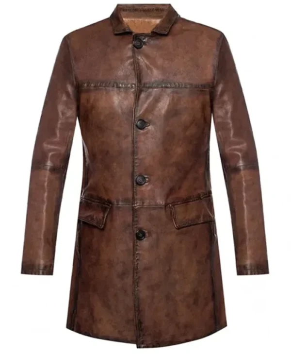 Red Notice Dwayne Johnson Brown Coat