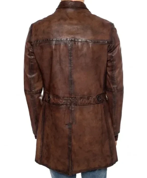 Red Notice Dwayne Johnson Brown Coat