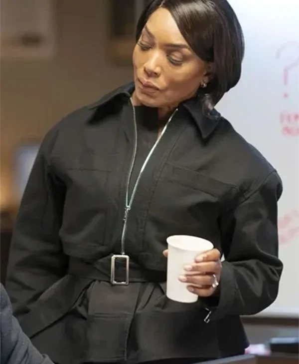 9-1-1 S08 Athena Grant Black Cotton Bomber Jacket