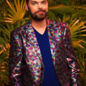 Buy Now 90 Day Hunt For Love S01 Tim Malcolm Metallic Multicolor Stylish Blazer