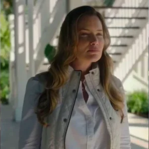 A Perfect Pairing Hazel Walsh White Parachute Bomber Vest