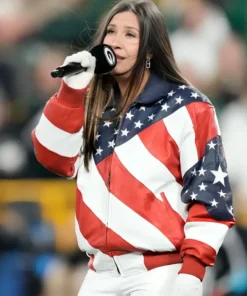 American Flag Jessie G bomber Jacket