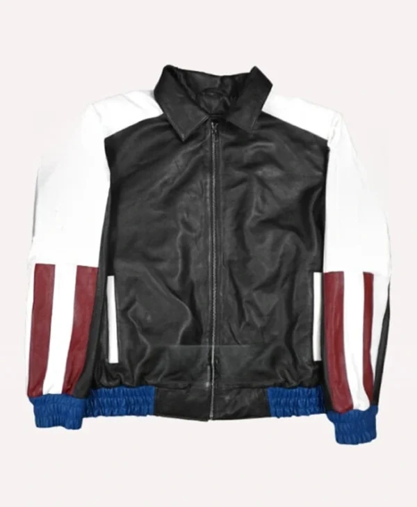 American Flag Leather Jacket