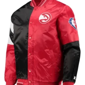 Atlanta Hawks Black And Red Jacket