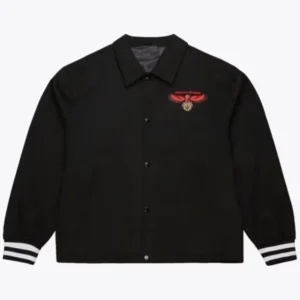 Atlanta Hawks Black Varsity Jacket