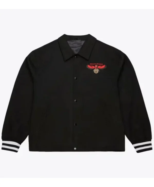 Atlanta Hawks Black Varsity Jacket