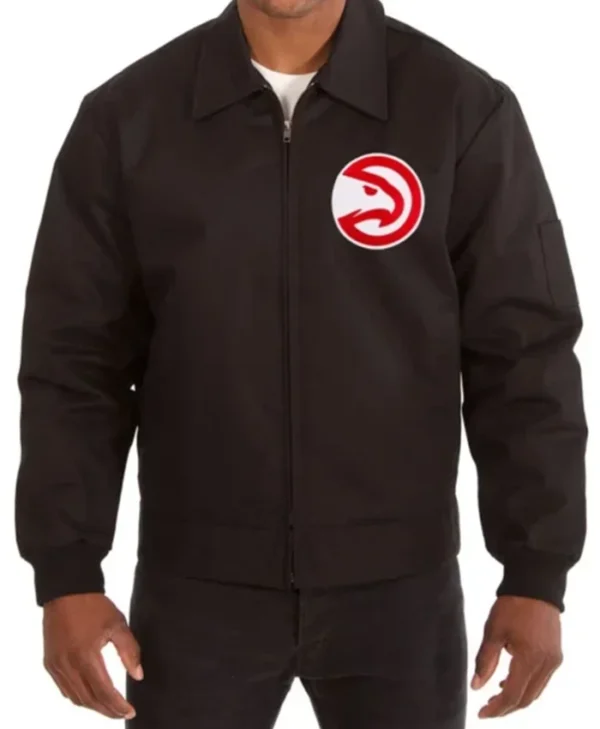 Atlanta Hawks Cotton Bomber Jacket