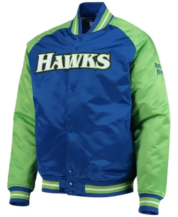 Atlanta Hawks Hardwood Classics Reload Varsity Jacket