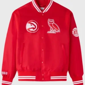 Atlanta Hawks OVO Red Jacket