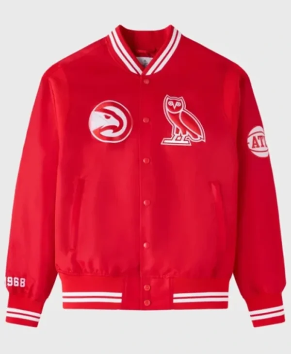 Atlanta Hawks OVO Red Jacket