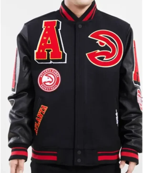Atlanta-HawksBlack-Varsity-Jacket