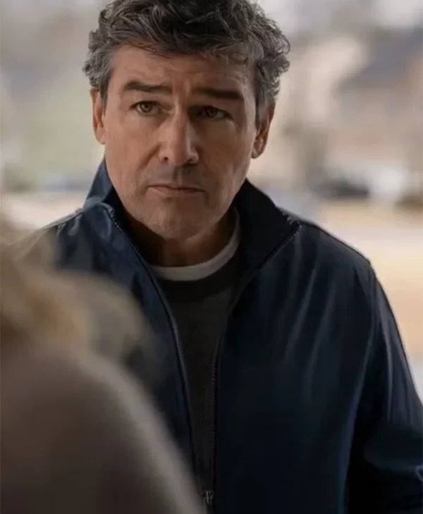 Back in Action 2025 Kyle Chandler Blue Cotton Bomber Jacket