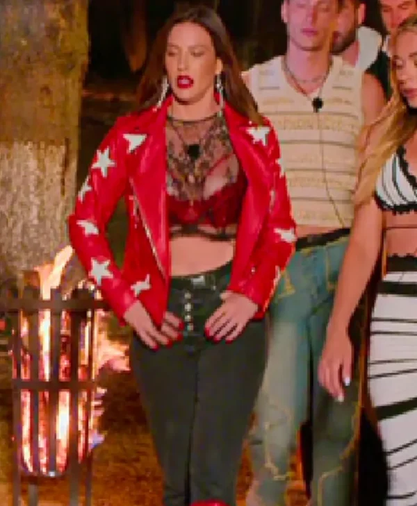 Battle Camp S01 Polly Brindle Leather Star Jacket