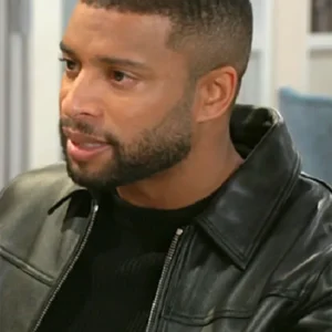 Beyond The Gates 2025 Brandon Claybon Black Leather Bomber Jacket