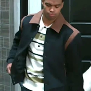 Beyond The Gates 2025 Jaden Lucas Black And Brown Varsity Jacket