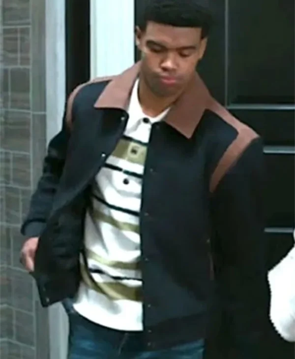 Beyond The Gates 2025 Jaden Lucas Black And Brown Varsity Jacket