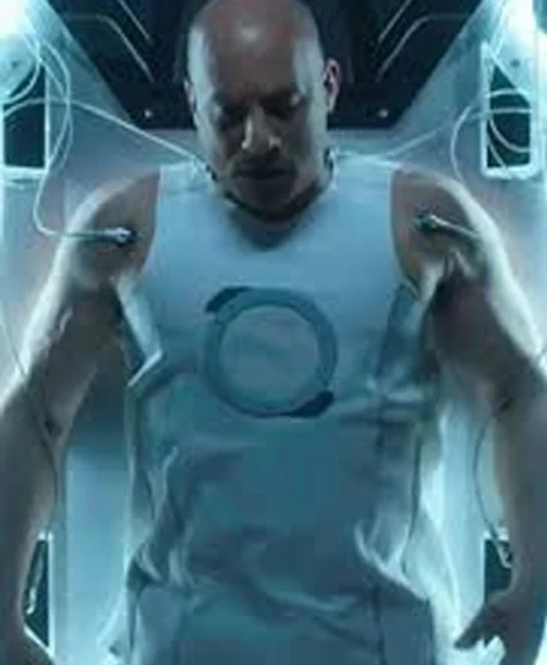 Bloodshot Diesel White PU Leather Vest