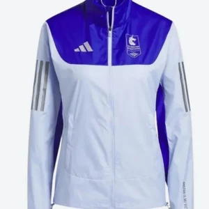 Boston Marathon Own The Run Celebration White And Blue Bomber Jacket