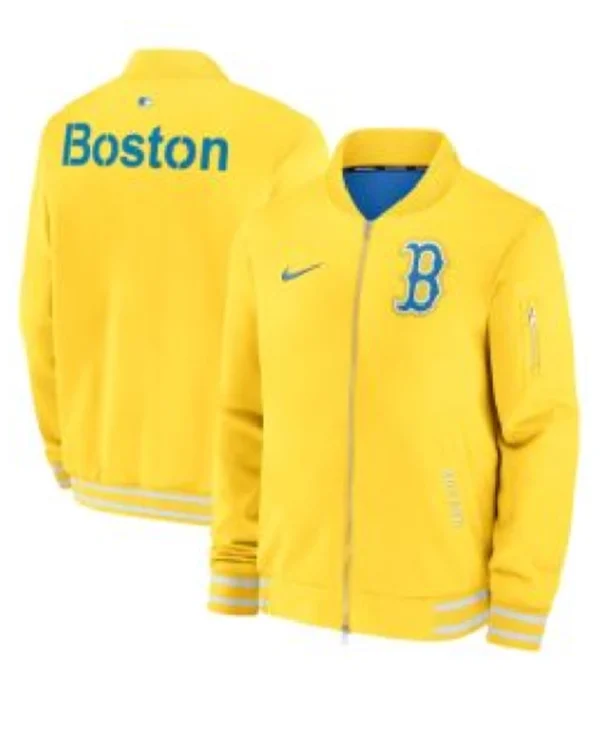  Buy Now Boston Red Sox 2025 City Connect Bomber Jacket For Unisex