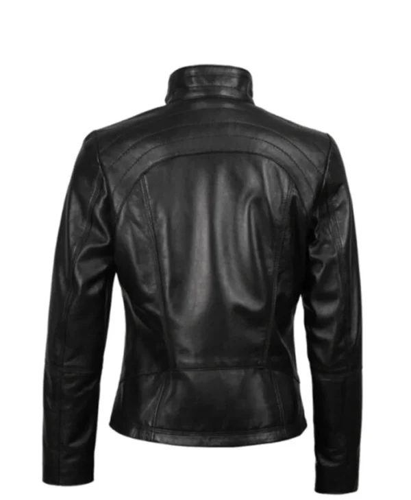  Buy Now Cafe Racer Slim Fit Black Jacket For Unisex