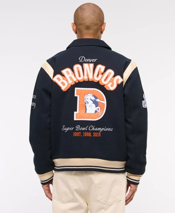  Buy Now Denver Broncos Varsity Jacket For Unisex