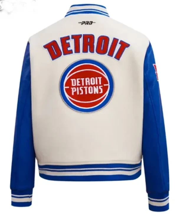 Buy Now Detroit Pistons Classic Retro Rib Jacket For Unisex