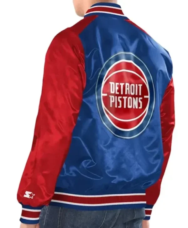 Buy Now Detroit Pistons Renegade Royal Blue And Red Jacket For Unisex