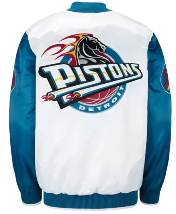 Buy Now Detroit Pistons Ty Mopkins Varsity Jacket For Unisex