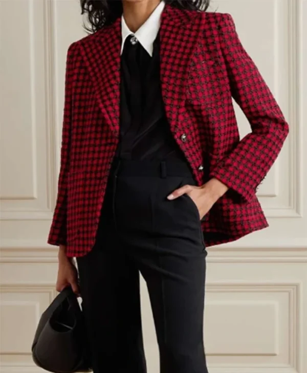 Buy Now Elsbeth S02 Carrie Preston Check Blazer For Unisex