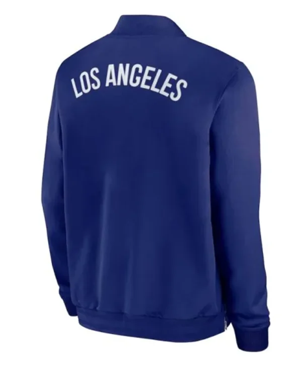 LA Dodgers Dugout Royal Blue Bomber Stylish Jacket - Image 2