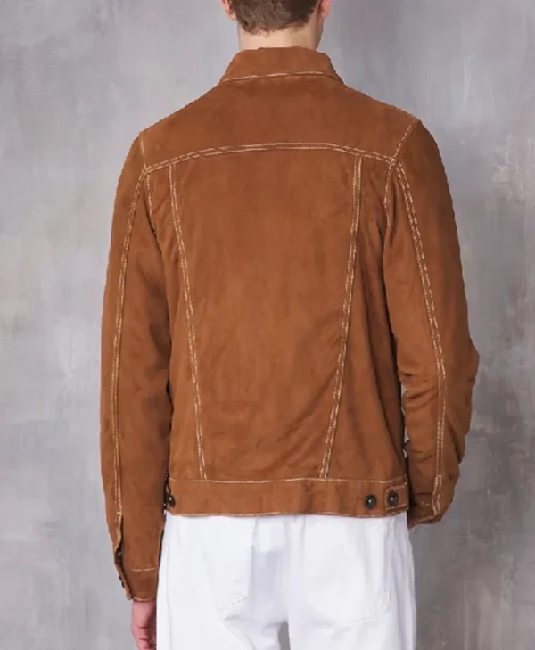 Law and Order Organized Crime S05 Nicky Torchia Suede Jacket - Image 2