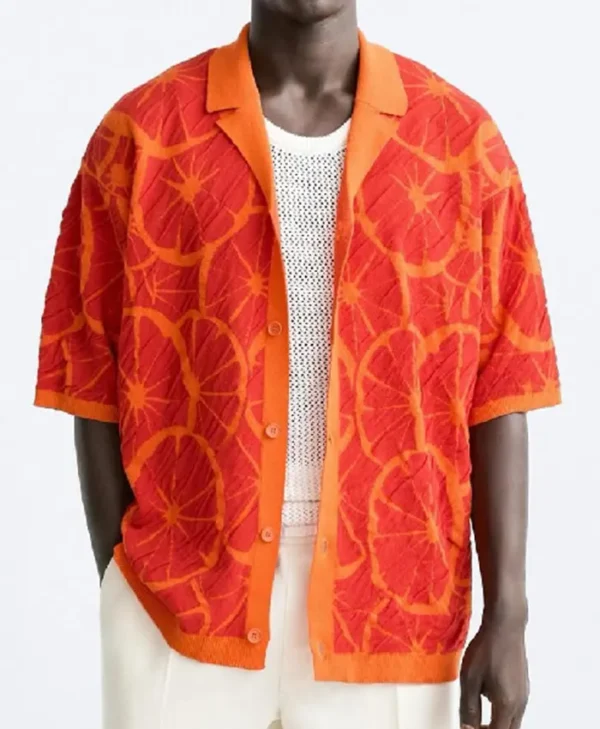 Léo Matteï Brigade Des Mineurs S12  Orange Slice Shirt - Image 2