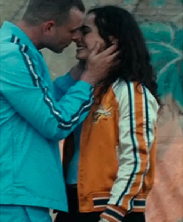 Malditos S01 Raïka Hazanavicius Yellow And White Bomber Jacket