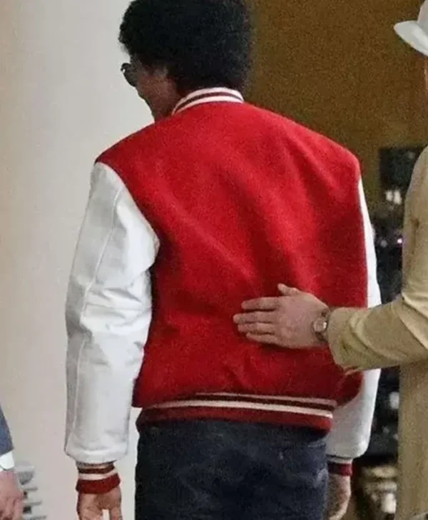 Buy Now Michael 2025 Jaafar Jackson Red And White Jacket For Unisex2