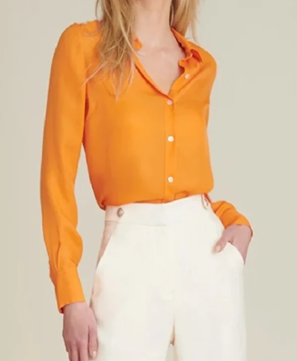  Buy Now NBC News Daily Kate Snow Silk Shirt For Unisex