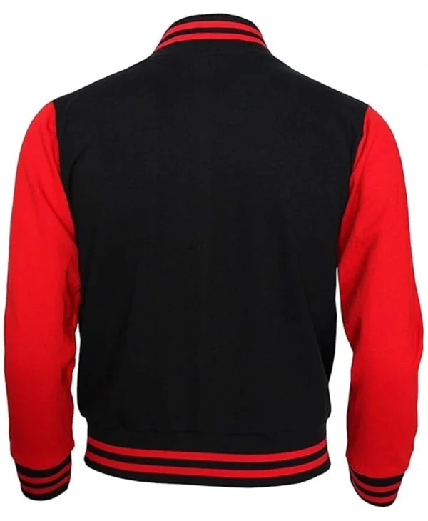 New York City Red And Black Stylish Varsity Jacket - Image 2