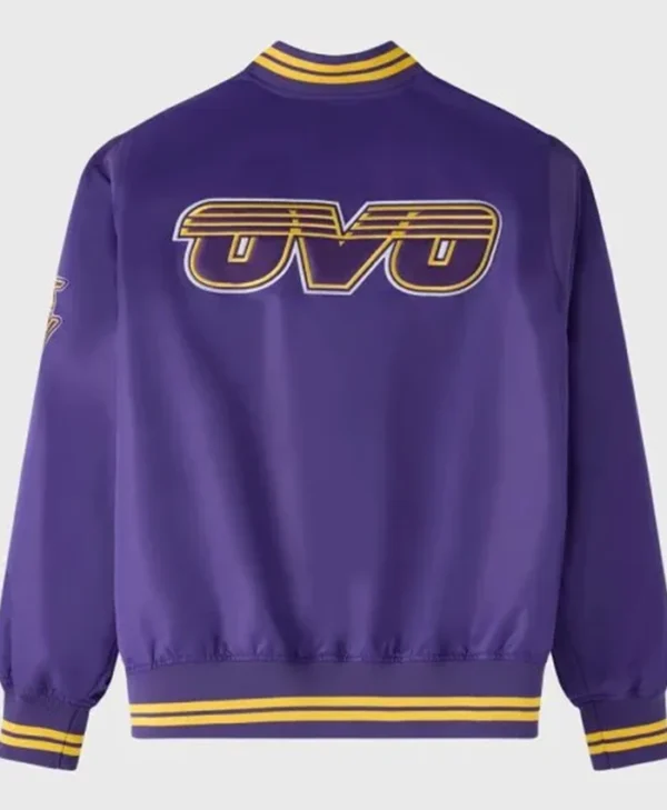  Buy Now OVO LA Lakers Varsity Jacket For Unisex