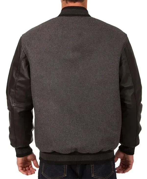 Buy Now Philadelphia Eagles Charcoal And Black Varsity Jacket For Unisex