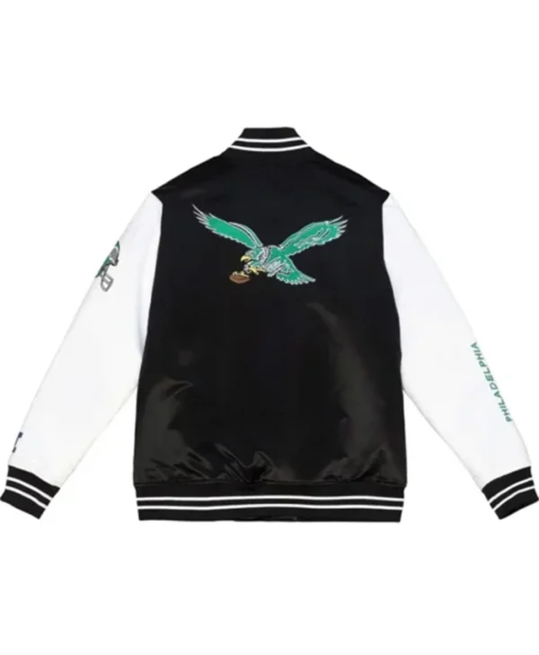 Buy Now Philadelphia Eagles Throwback 2-tone Varsity Jacket For Unisex