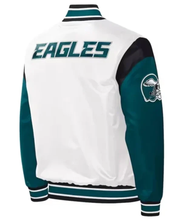 Buy Now Philadelphia Eagles Throwback Warm Varsity Jacket For Unisex