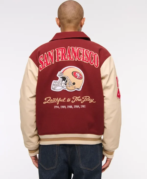  Buy Now San Francisco 49ers Varsity Jacket For Unisex