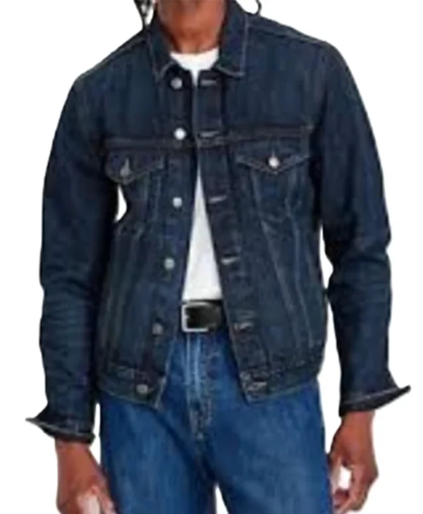 Buy Now Small Achievable Goals S01 Evan Denim Trucker Varsity Jacket For Unisex