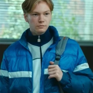 Cassandra 2025 Filip Schnack Blue Puffer Bomber Jacket