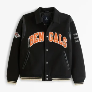 Cincinnati Bengals Classic Style Varsity Jacket