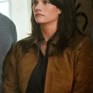 FBI S07 Missy Peregrym Brown Suede Bomber Jacket