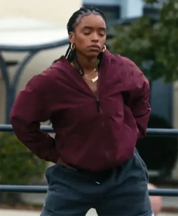 Forever S01 Lovie Simone Maroon Bomber Jacket