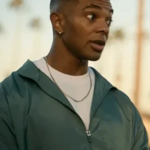 Forever S01 Xavier Mills Green Bomber Jacket