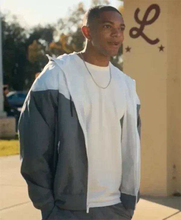 Forever S01 Xavier Mills Grey And White Track Jacket