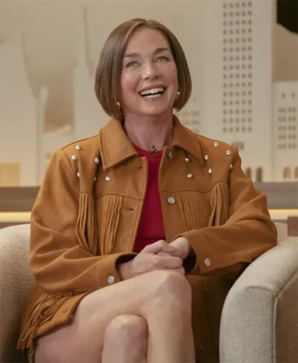 Hacks S04 Dance Mom Brown Leather Jacket