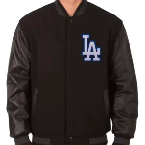 LA Dodgers Black Varsity Jacket
